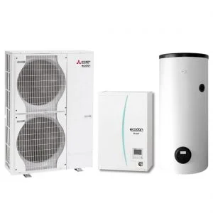 Mitsubishi Electric Ecodan - Set PUHZ-SW120VHA/EHSC-YM9C/PAC-TH011-E/PTV